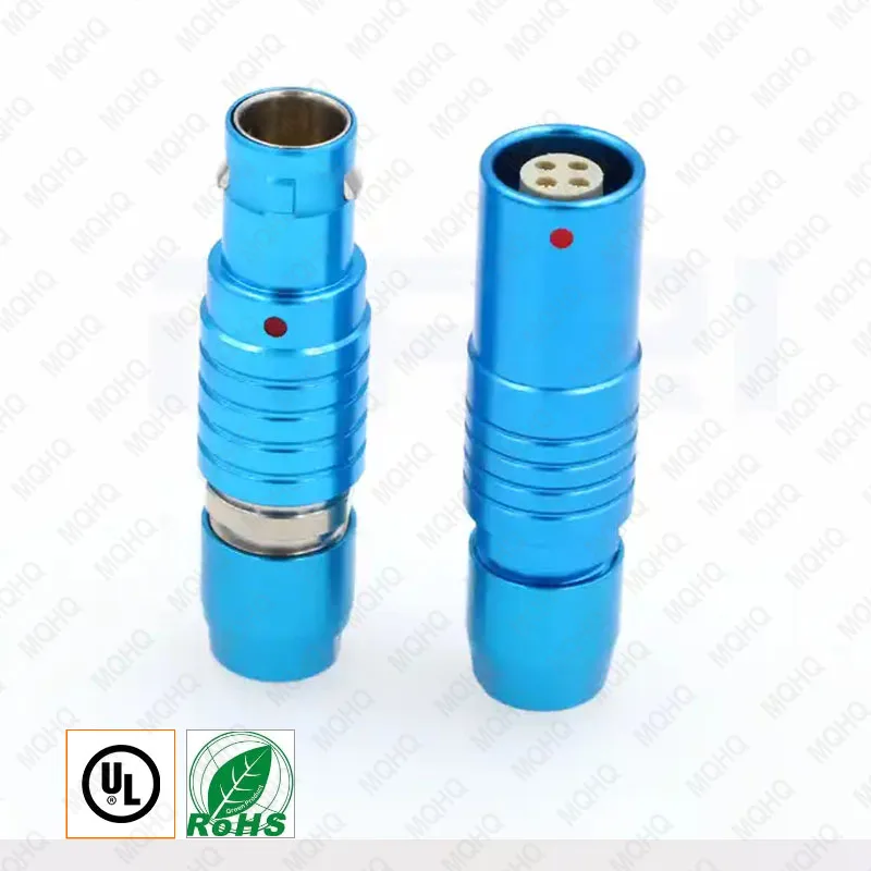 Factory Price Manufacturer Supplier Push Pull Connector Phg 1B Z4 G4 Ip68 4Pin Fiber Optic Connector For Medical Equipment