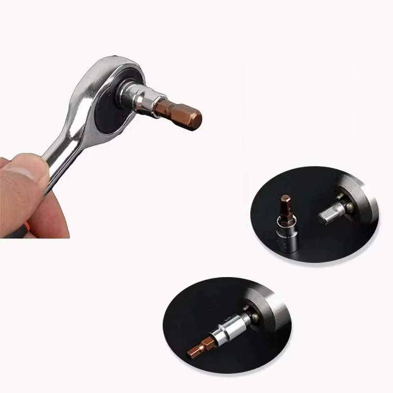 6 Pz 1/4 Pollici Cacciavite Bit Socket Set Punte per cacciavite esagonale H3-H8 Accessori per cacciavite per chiave dinamometrica Chiave a cricchetto