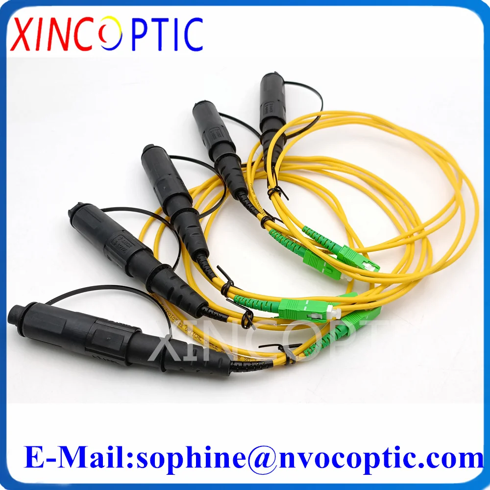 Imagem -04 - Impermeável Corning Huawei Mini sc Apc 1m 2m 3.0 mm Cabo Amarelo para sc Apc Optitap Jumper Cabo de Remendo do Conector de Fibra Óptica Ip67