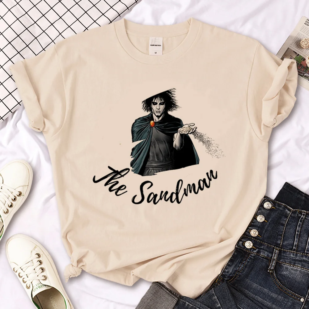 Sandman t shirt women Japanese manga Y2K t shirt female harajuku designer comic clothing