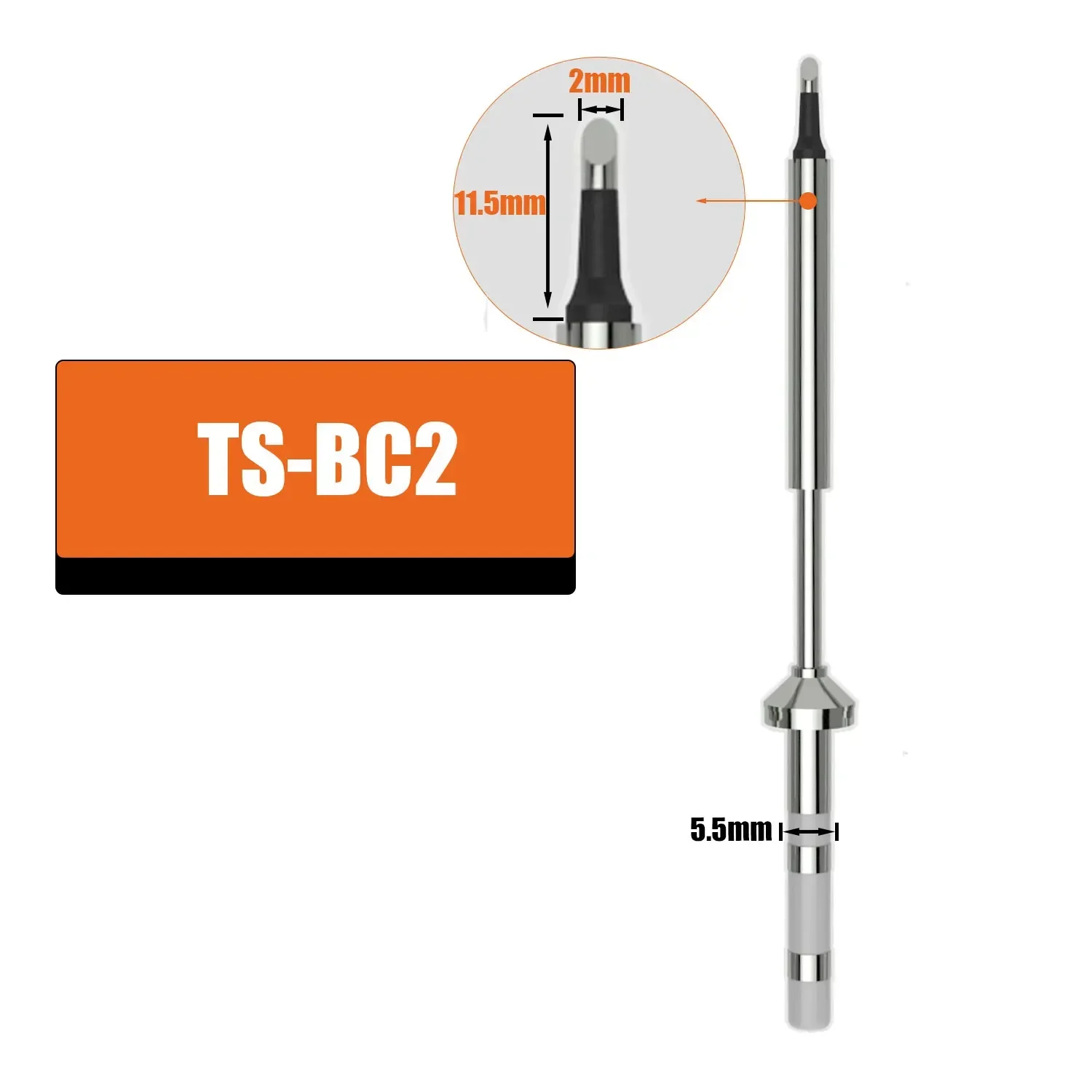 High-quality TS100 TS101 Pine64 Pinecil Replacement Soldering Iron Tip Quick Heating Stable Temperature More Durable TS-B2 BC2