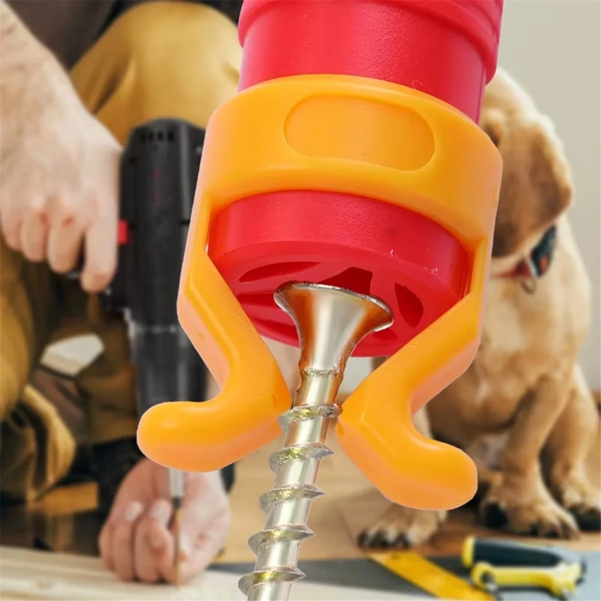 A45I Screw Holder Clamper Screw Fixer Holder Screws Retainers Fixer Fixture Fixed Sleeve Screwdriver Woodworking Drill Tools