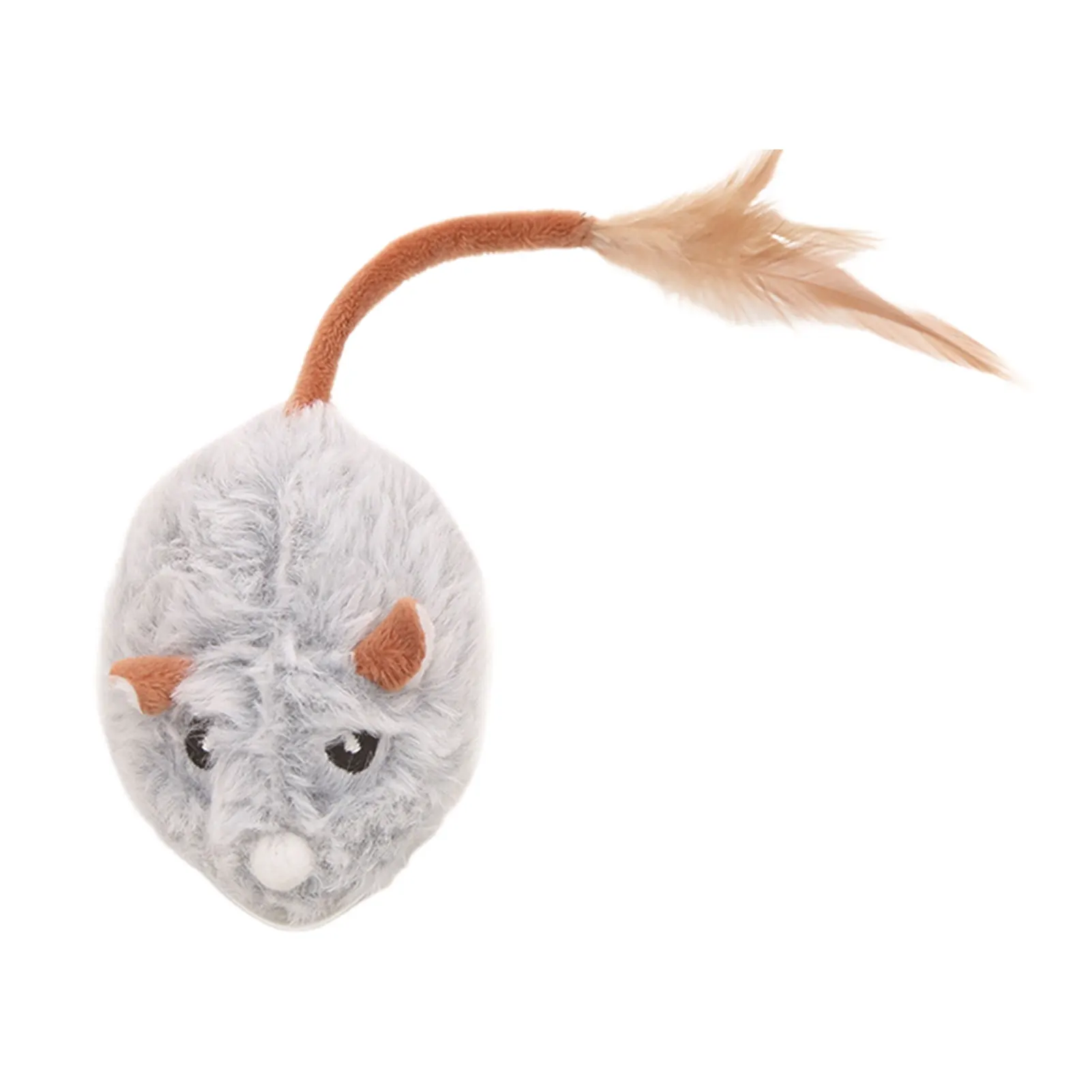 Прочные и долговечные игрушки для кошек, электрические мыши в рулоне, плавно на полу, электрическая мышь, игрушки BS светло-серый