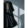 116612-2ddd99.jpg Fashion Embroidery Muslim Men's Jubba Thobe Eid Ramadan Black Abaya Dress Arabic Islamic Clothing Kurta Tunic Jilbab Saudi Kamis