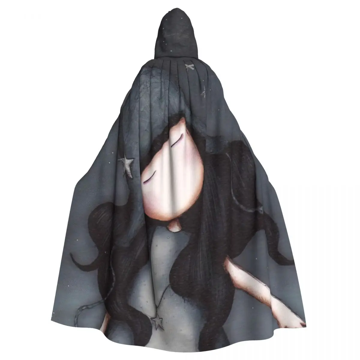 Gorjuss Gymnastics Design Hooded Cloak Halloween Party Cosplay Woman Men Adult Long Witchcraft Robe Hood