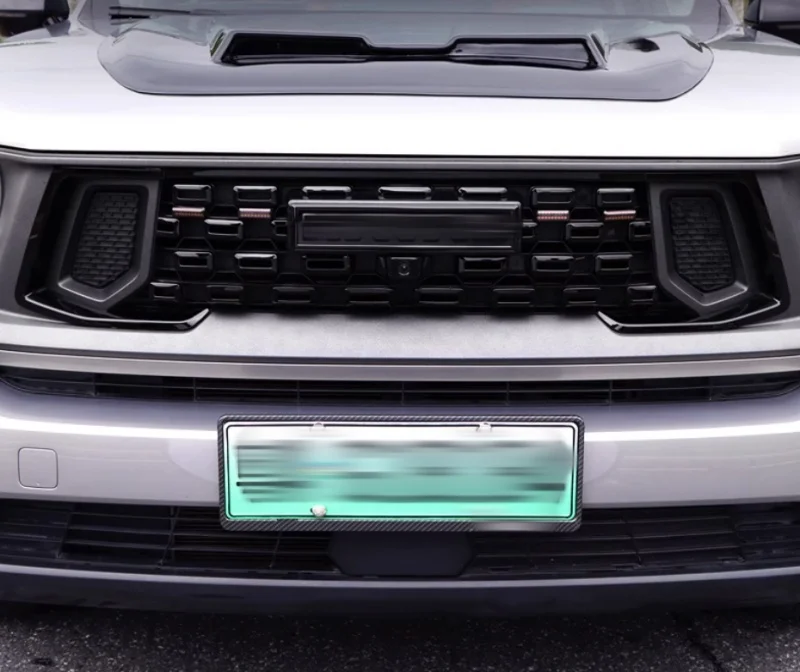 Fit for Haval Raptor Second Generation DARGO Grille Modification Black Warrior Front Bumper Decorative Sticker ABS Grille Kit