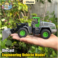 Diecast Engineering Vehicle Model Simulation Alloy Mixing Crane Fall-Resistant Children Boy Toy Set Toys for Children Gifts