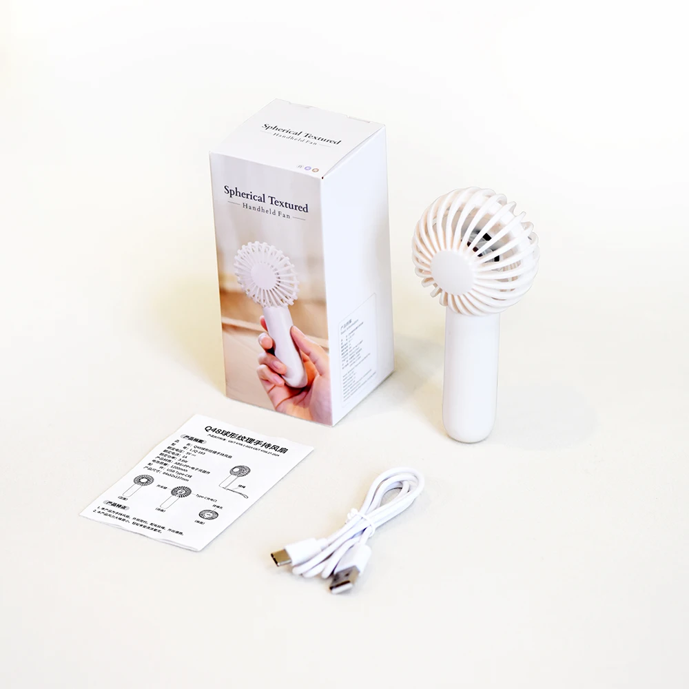 2026 Fans Electric Wholesale Handy Rechargeable Personal Small Cooling LED Light USB Mini Portable Handheld Fan Household Low view 5