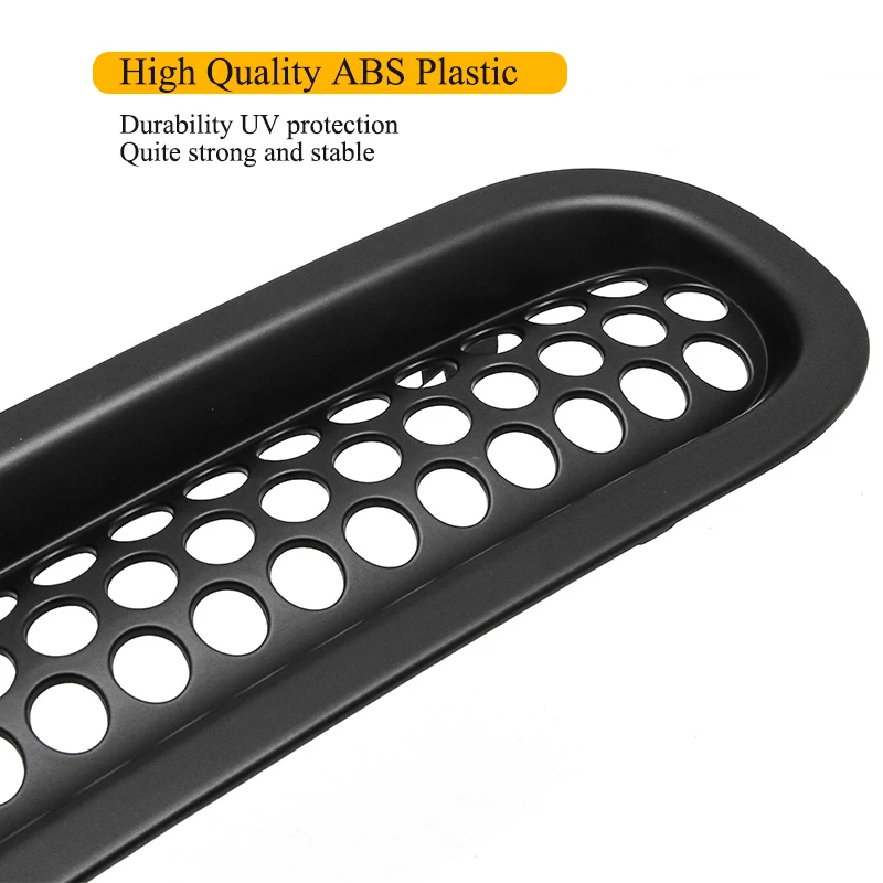 7pcs Front Grille Mesh Inserts Trim Car Clip-in Grille Cover Guard for Jeep Wrangler JK 2007-2017 Car Styling Accessories