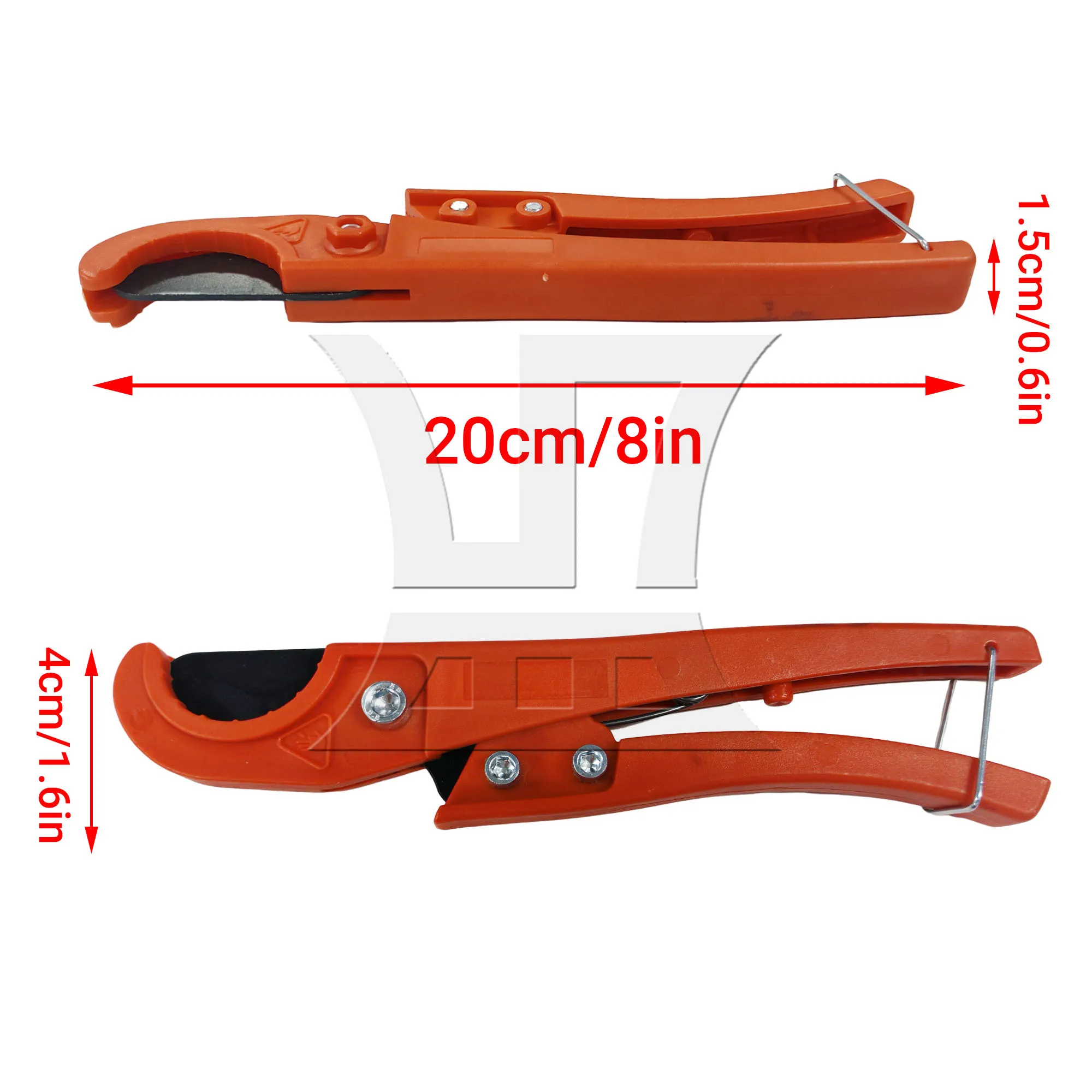 

1pc PVC Pipe Trimmer Plastic Metal Orange for Horticultural Irrigation Pipeline