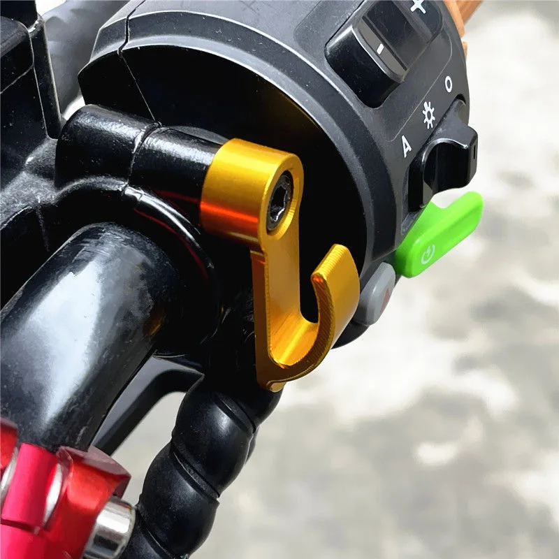 

Universal Motorcycle Hook Aluminium Alloy Helmet Hook Single Hole Hook For Dirt Bike Electric Scooter Motorcycle