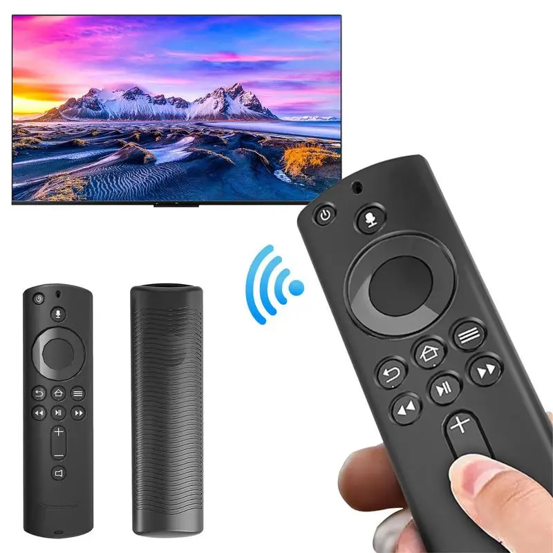 Silicone Case for Fire TV Stick 4K FireTV 3rd Generation Fires TV Cube 5.9 Inch Remote Control Anti-slip Protective Cover