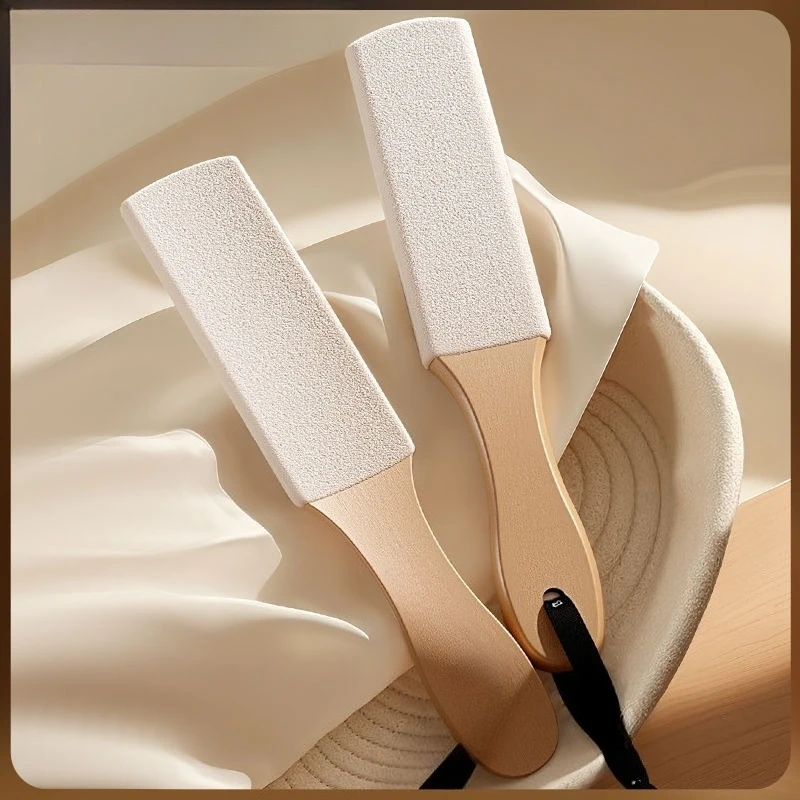 

Beech foot washboard double-sided foot grinder, calluses removed from the heel