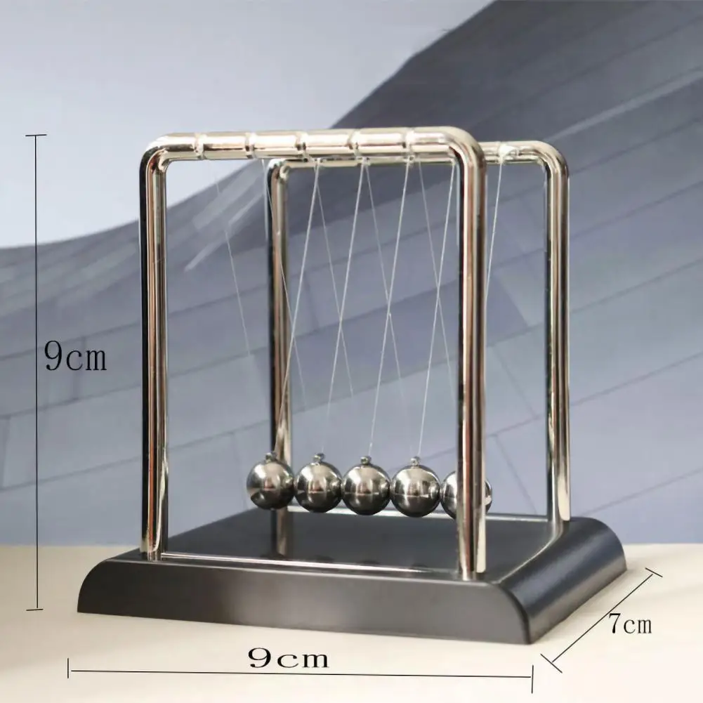 Adorno de decoración de escritorio, juego de juguetes de Física Educativa, cuna de Metal para oficina y ciencia, Newton