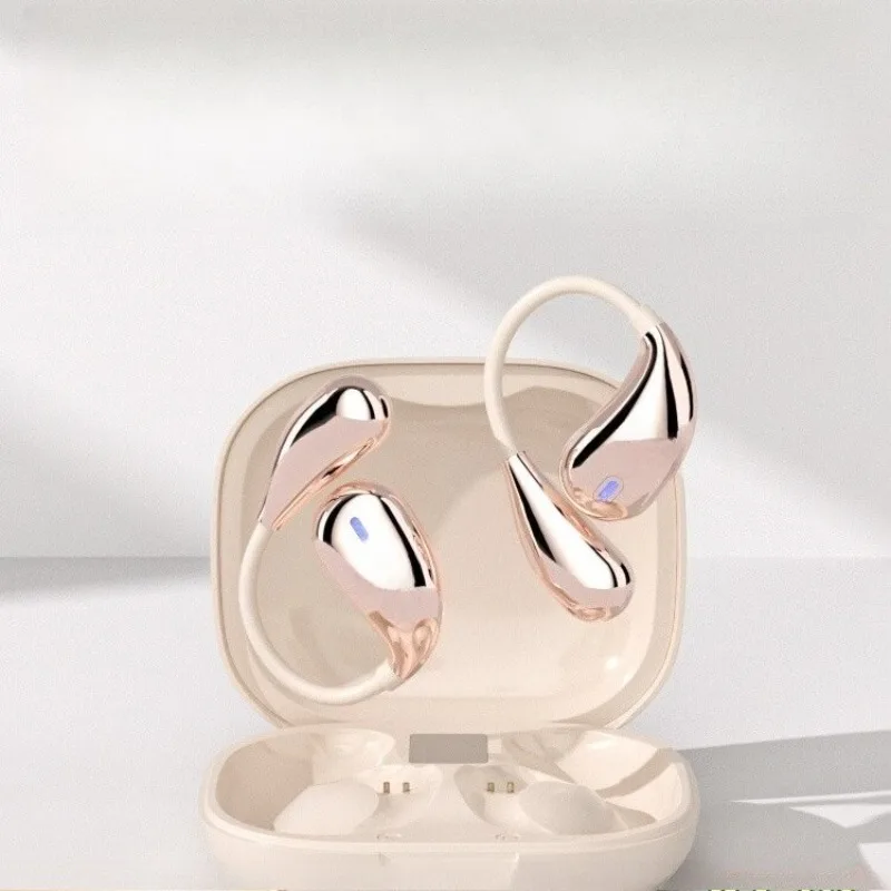 

Hanging ear wireless Bluetooth headset, air bone conduction is open and not in the ear