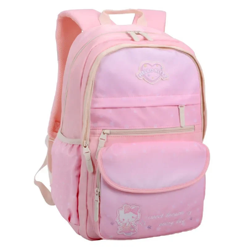 

Hello Kitty Kids Backpack Origin Genuine Kawaii Schoolbags Toddler Backpack Purse Kids Bags for Girls Cute Zipper Purse Backpack