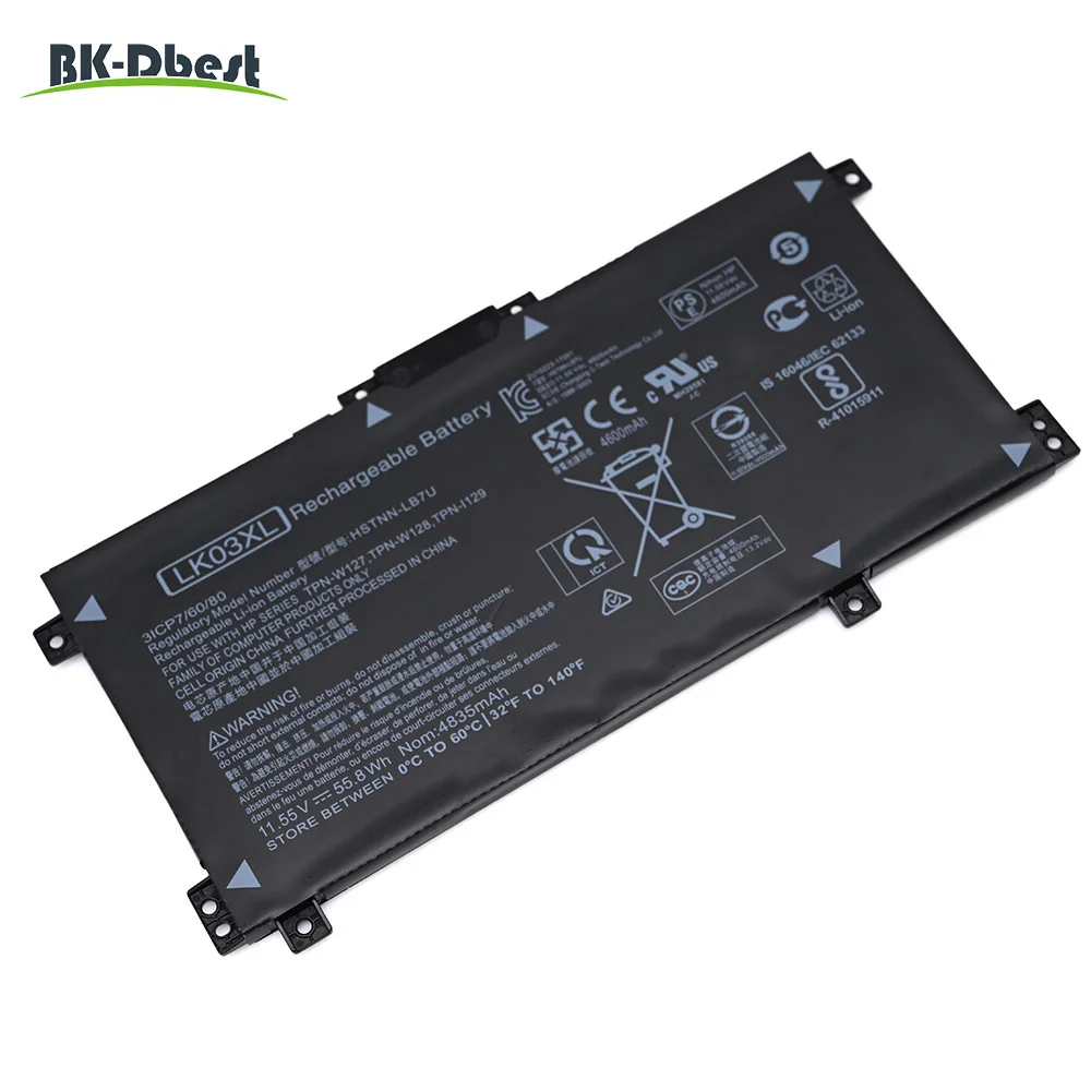 BK-Dbest Factory Wholesale LK03XL Laptop Battery for HP Envy X360 15-BP000 15M-BP000 15M-BQ1XX TPN-W127 TPN-W128 Series