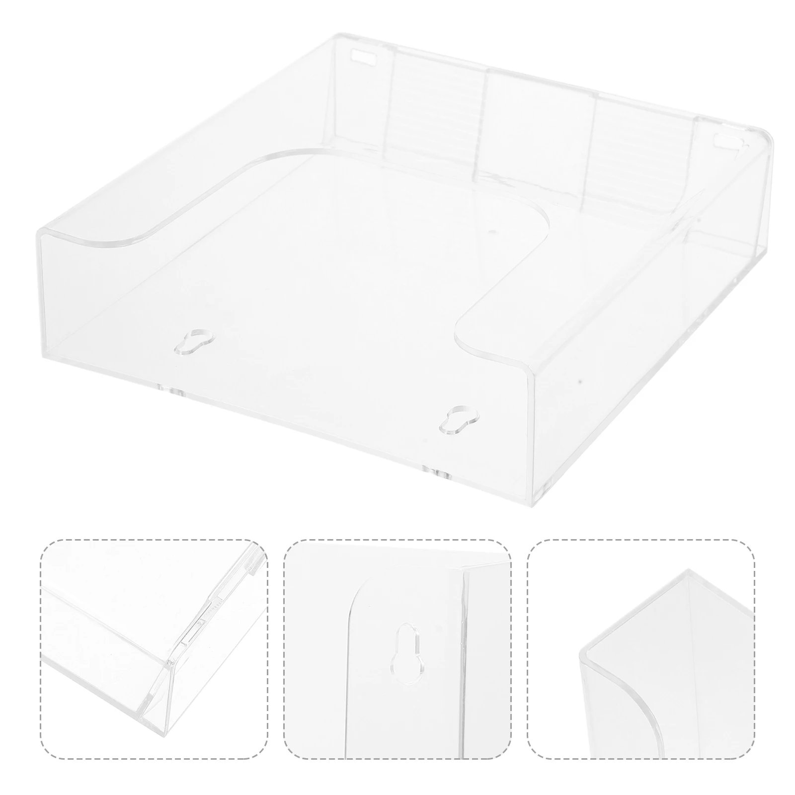 Acrylic Document Rack Clear Magazine Holder Office File ganizer Vertical Folder Stand WallMounted Storage Box Plastic Bookshelf