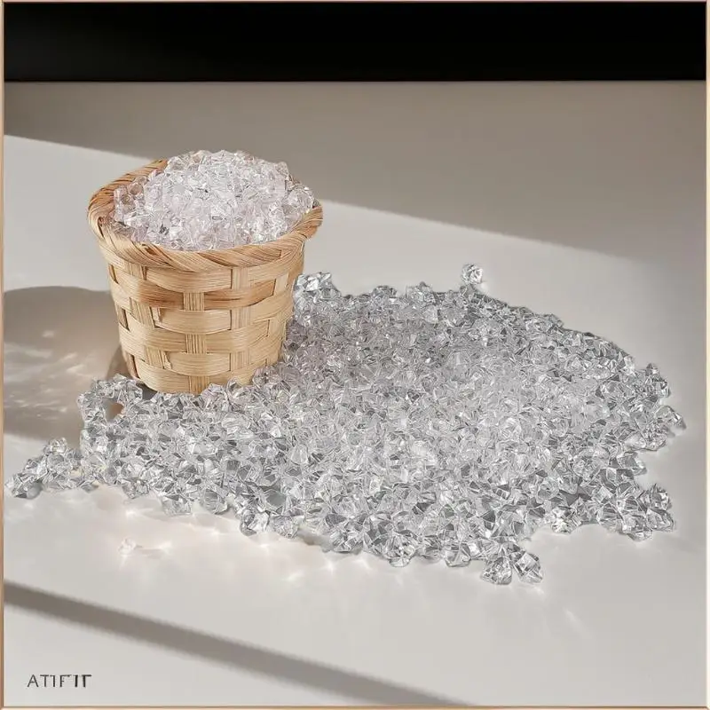 Harryhouse 1-set doorzichtige miniatuur ijsblokkenbeeldjes voor poppenhuisdecoratie