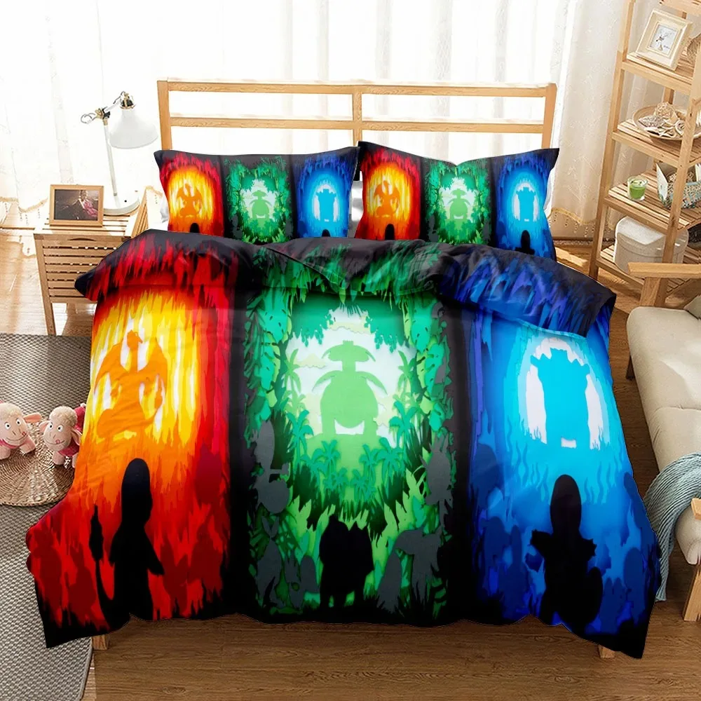 2024 Kingler Hand Painting Duvet Cover Set King Queen Double Full Twin Single Size Bed Linen Set