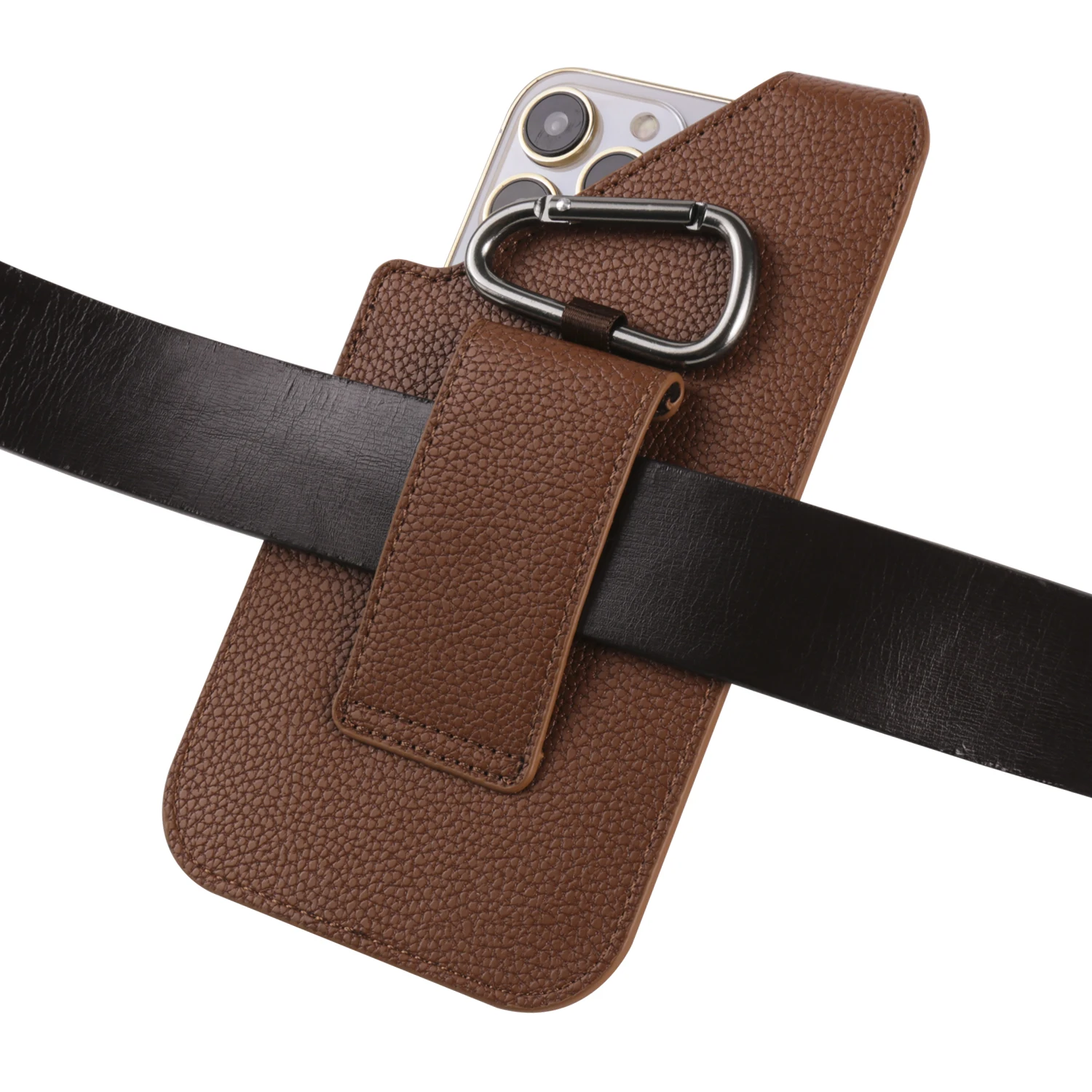 Cow Leather Mobile Phone Holster Pouch Belt Clip Case For iPhone 15 14 Pro Samsung Galaxy Xiaomi Redmi Note Men Waist Bag Holder