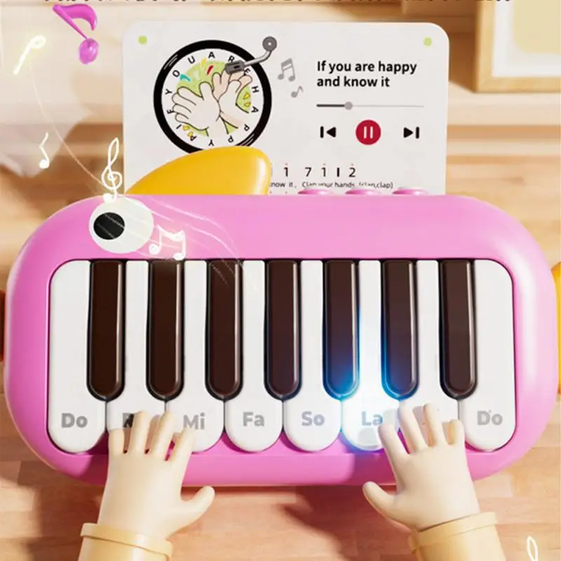 Piano portátil, instrumento educativo de música, teclado de juguete, Piano para niños principiantes, Piano de bolsillo electrónico, juguetes musicales pequeños para