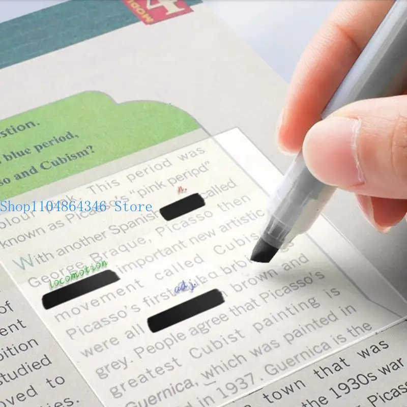 5ASD 2 PC/set NOTA Sticky trasparente Caspide Nota Pad Impermeabile Nota Sticky Pad Pad School Office Supplies