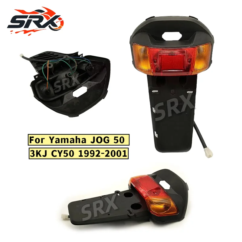 For Yamaha 3KJ JOG 50 CY50 1992-2001 MotorcycleTail Light Lamp Rear License Plate Taillight Support Holder Fender Mudguard Cover
