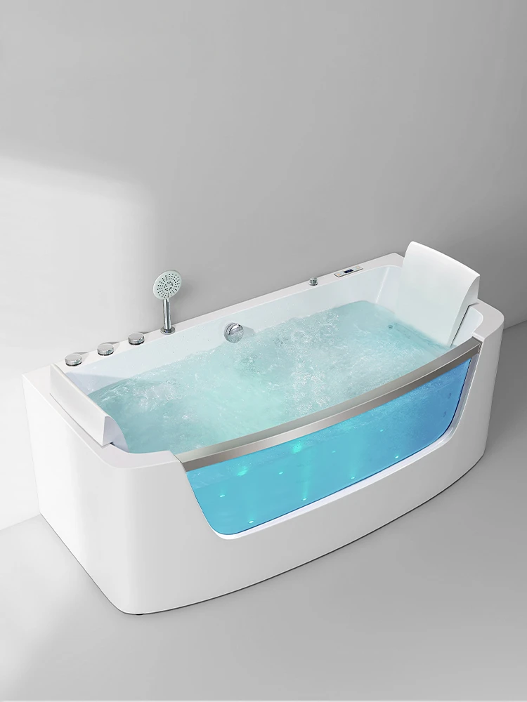 

Kokang bathtub home adult surf massage three skirt bath rectangular glass bathtub 1.6-1.7 meters 818