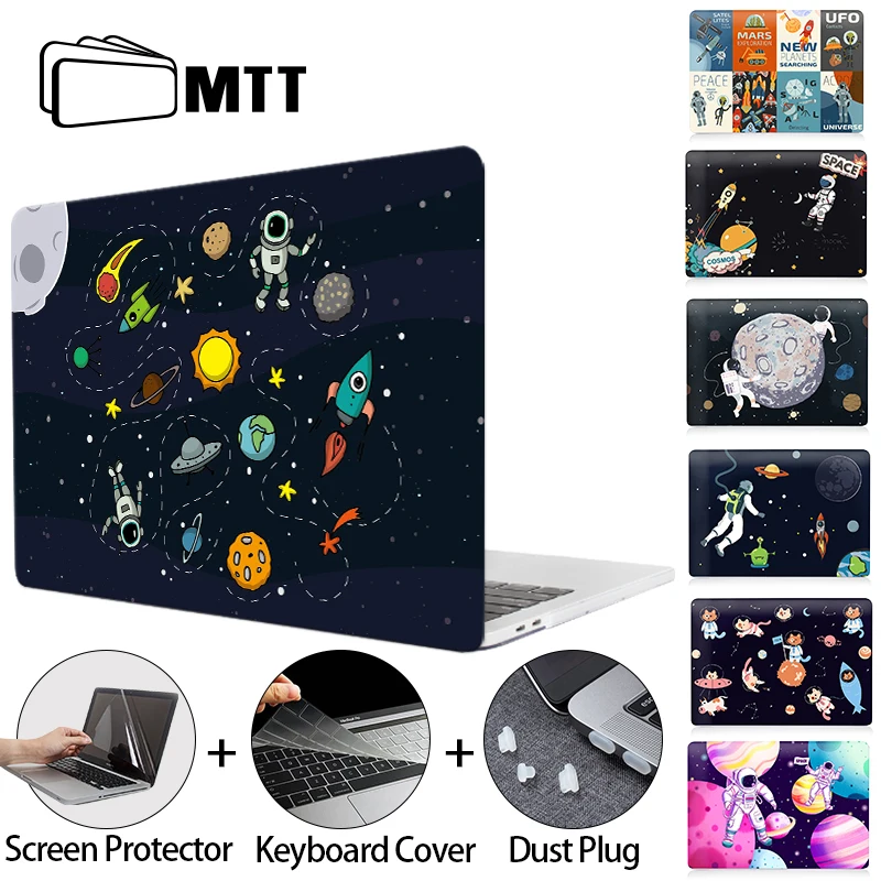 Laptop Case For Macbook Air 13 M1 2021 Pro M2 13.6 14 15 16 inch Funda Hard Cover With Screen Protector A2337 A2338 A2779 A2780