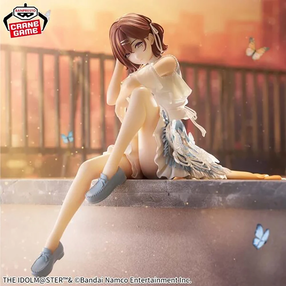 Pre Sale Original Bandai Banpresto Espresto The Idolmaster Shiny Colors Higuchi Madoka Anime Kawaii Girl Figures Sitting Posture