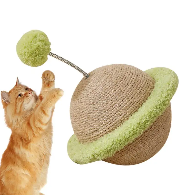 

Cat Scratcher Sisal Rope Cat Scratching Ball Self-Entertainment Pet Exercise Toy for Home Furniture Protection