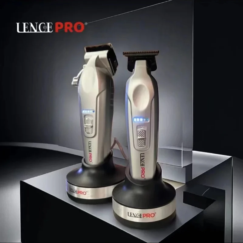 

New LENCE PRO Clipper and Trimmers Set,Cordless Hair Clippers for Men,With Charging Base High Quality Blade Barber Haircut Kit