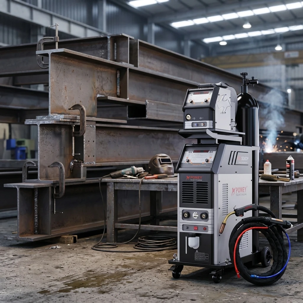 New Digital IGBT Inverter MIG Welding Machine Industrial 500A Water Cooling High Speed Double Pulse Stainless Steel  Duty