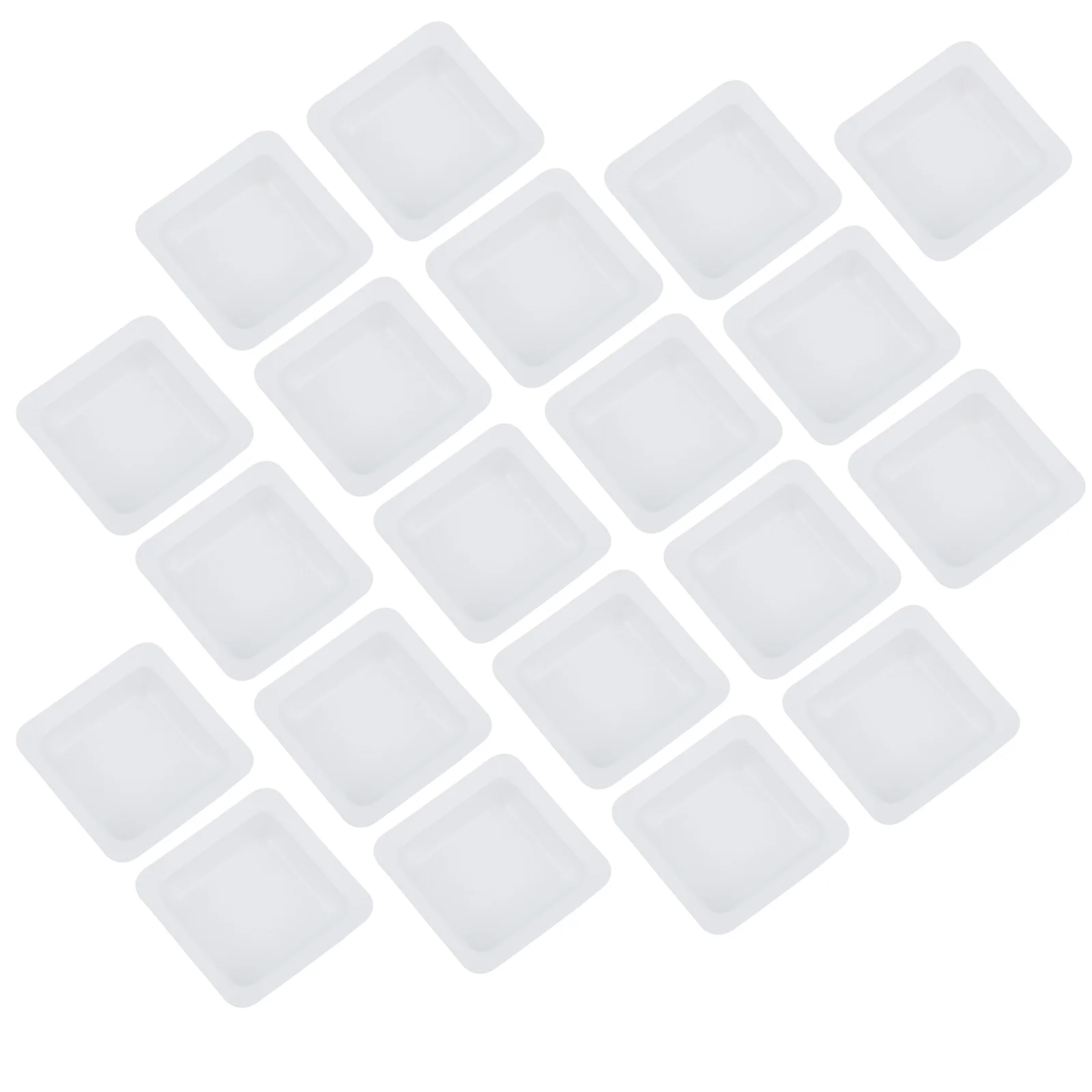 20 Pcs Diamond Weighing Plate Boat Weights for Labs Square Dishes Plastic Boats