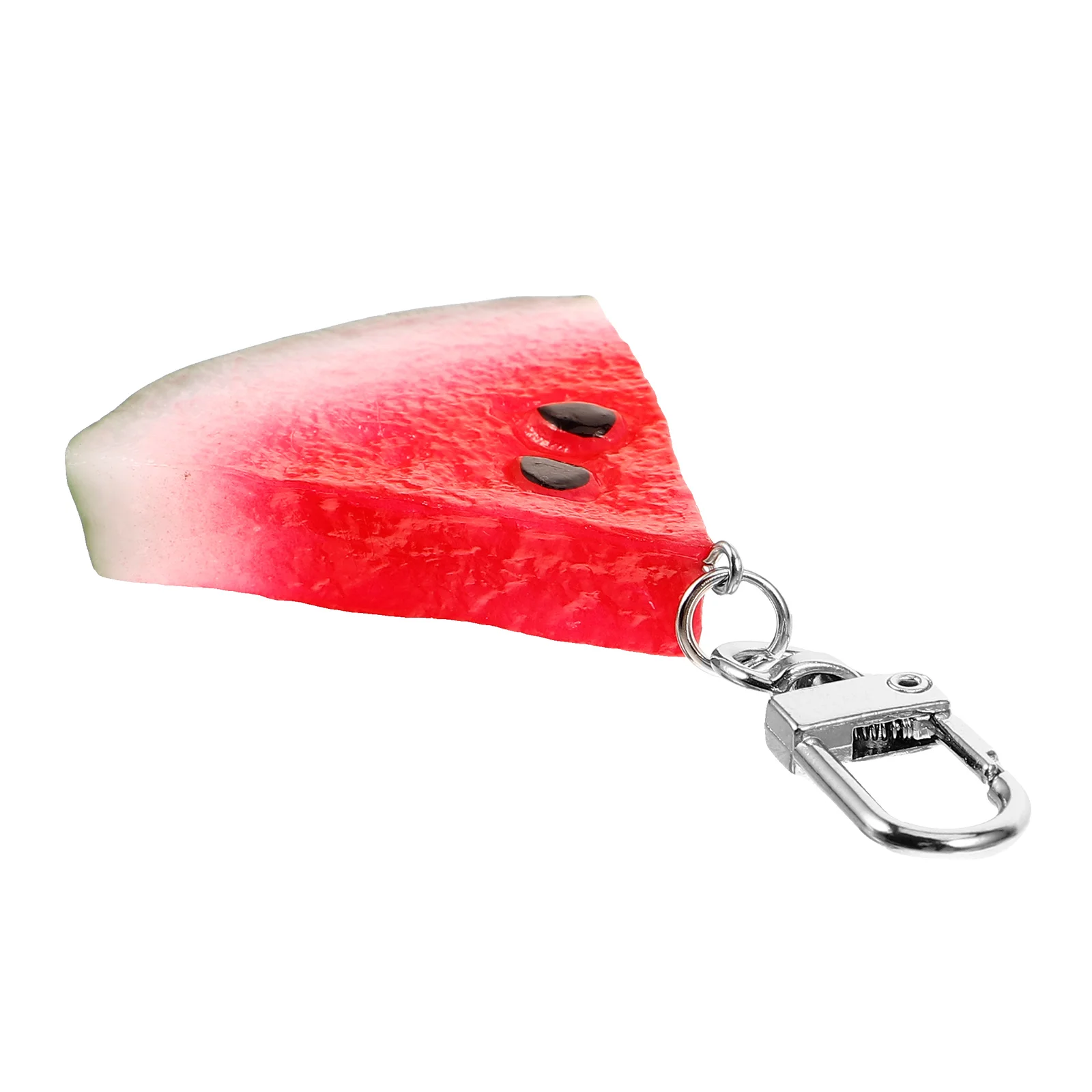 

Simulated Fruit Keychain Cute Watermelon Sliced Bag Pendant Decorative Keyring Portable Gift Lightweight Compact