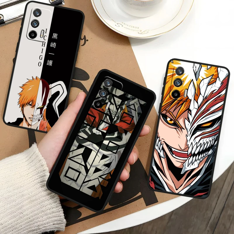 

Anime BLEACH Cool For OPPO Realme GT Neo 10 9i 8i 7i 6s 5 Narzo 50i 50A 240W Pro Plus Black Soft Phone Case