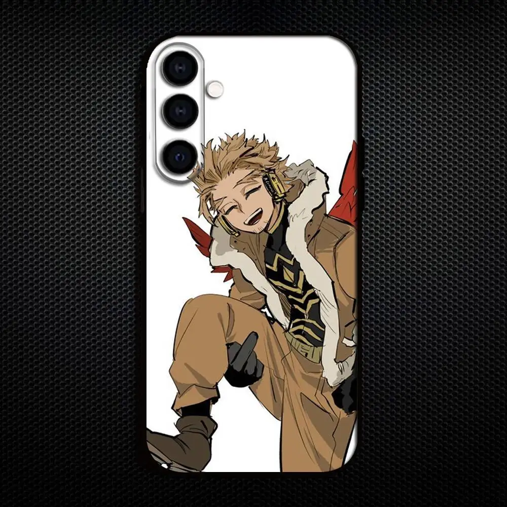 حافظة هاتف H-Hawks BNHA M-MHA لهاتف سامسونج جالاكسي A73، A72، A71، A70، A53، A52، A51، غطاء أسود ناعم آخر
