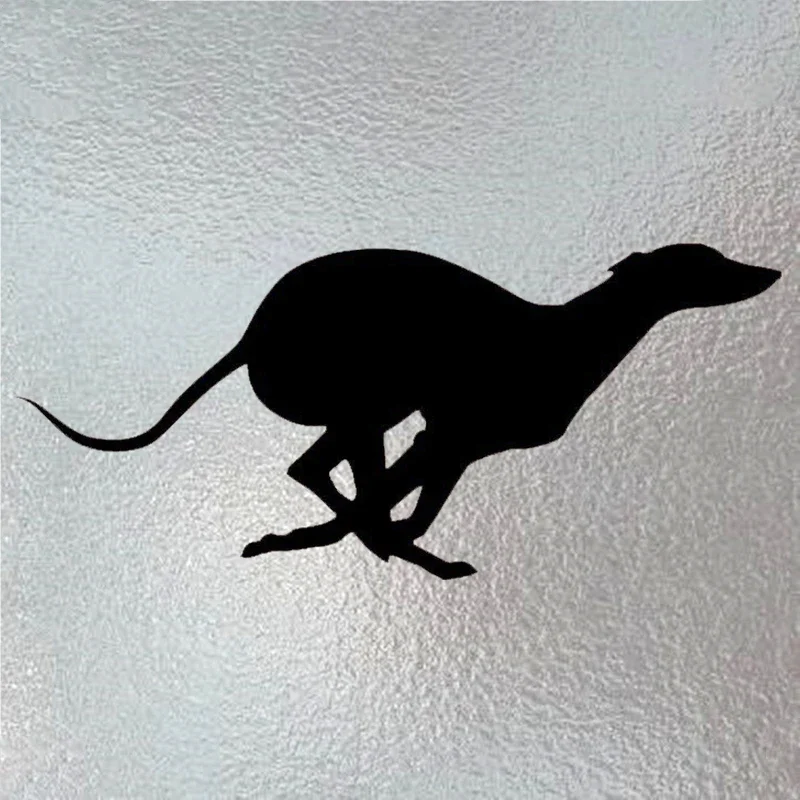 20cm X 9cm Vinyl Animal Running Greyhound Styling Funny Car Stickers and Decals KK