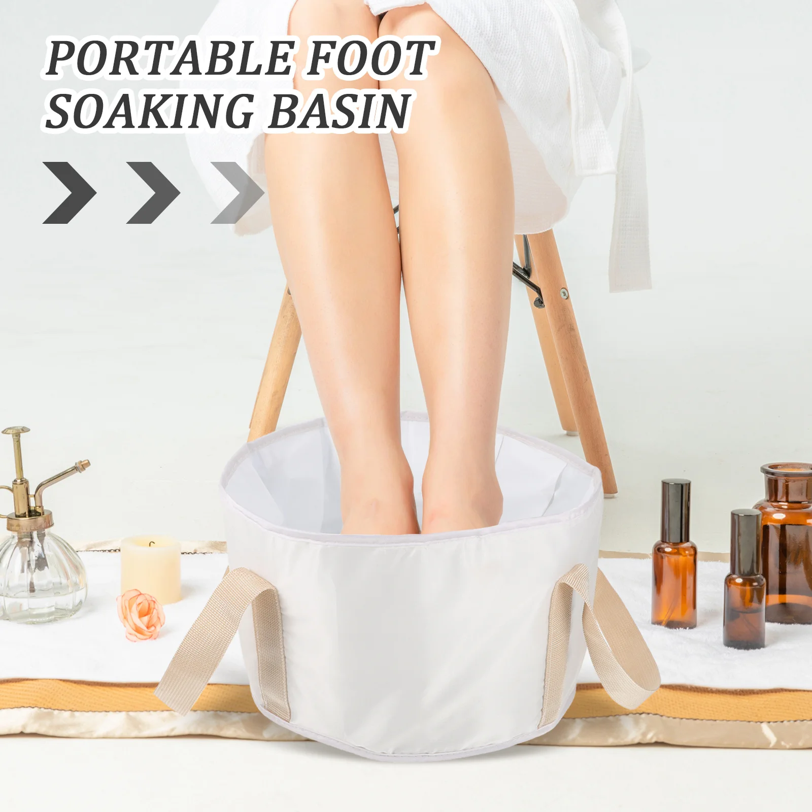 携帯用足湯桶 折りたたみ式水桶 旅行用屋外足洗いバケツ 折りたたみ式足洗い桶