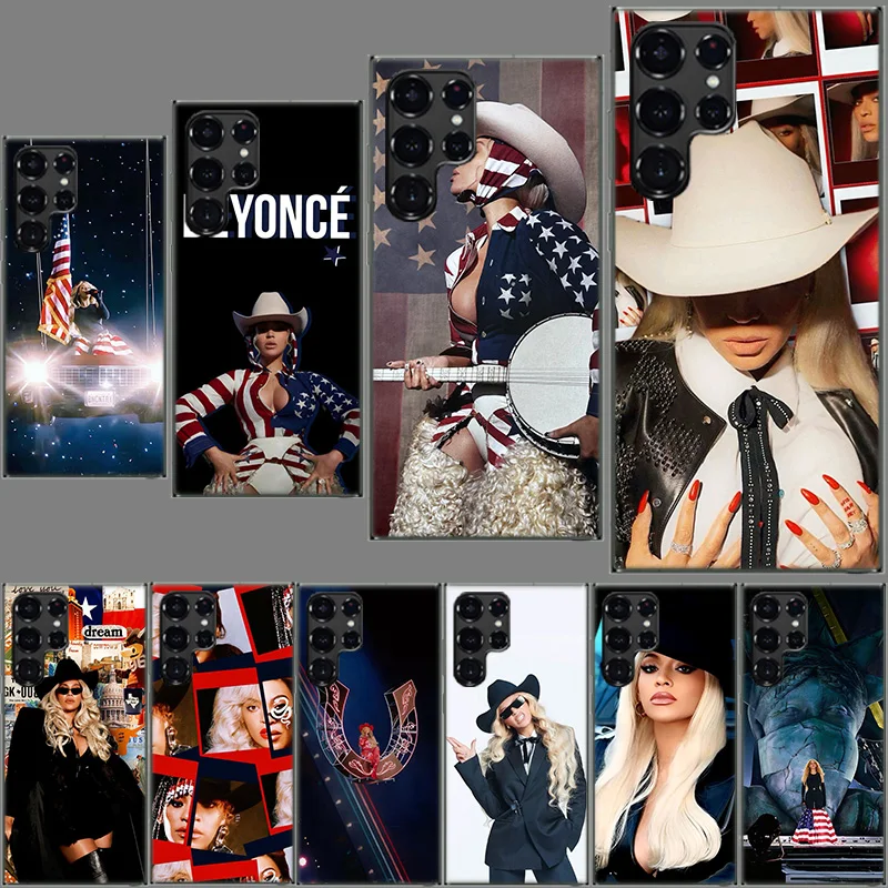 B-Beyonce Concert Bang Phone Case For Samsung Galaxy S24 S23 S21 S20 FE S22 S26 Ultra S25 Edge S10 Plus Cover Clear TPU Capa She