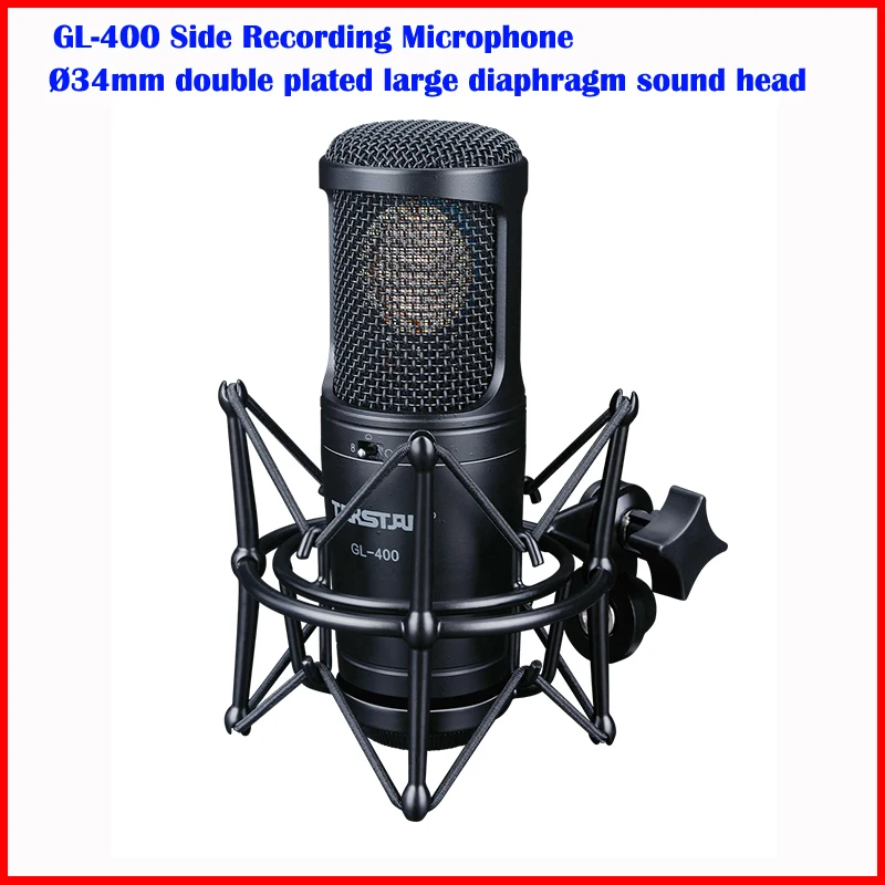 Takstar GL-400 Professional Studio Wired Condenser Microphone For Recording And Broadcasting