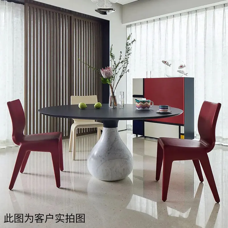 Design Unique Dining Table Light Luxury Living Room Dining Table Black Modern Mesas De Jantar Home Furniture