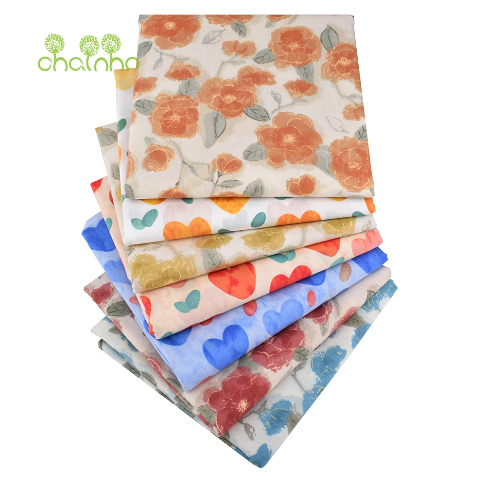 Chainho, 인쇄 된 일반 직조 포플린 코튼 원단, - Sewing Textiles 리뷰 및 가격