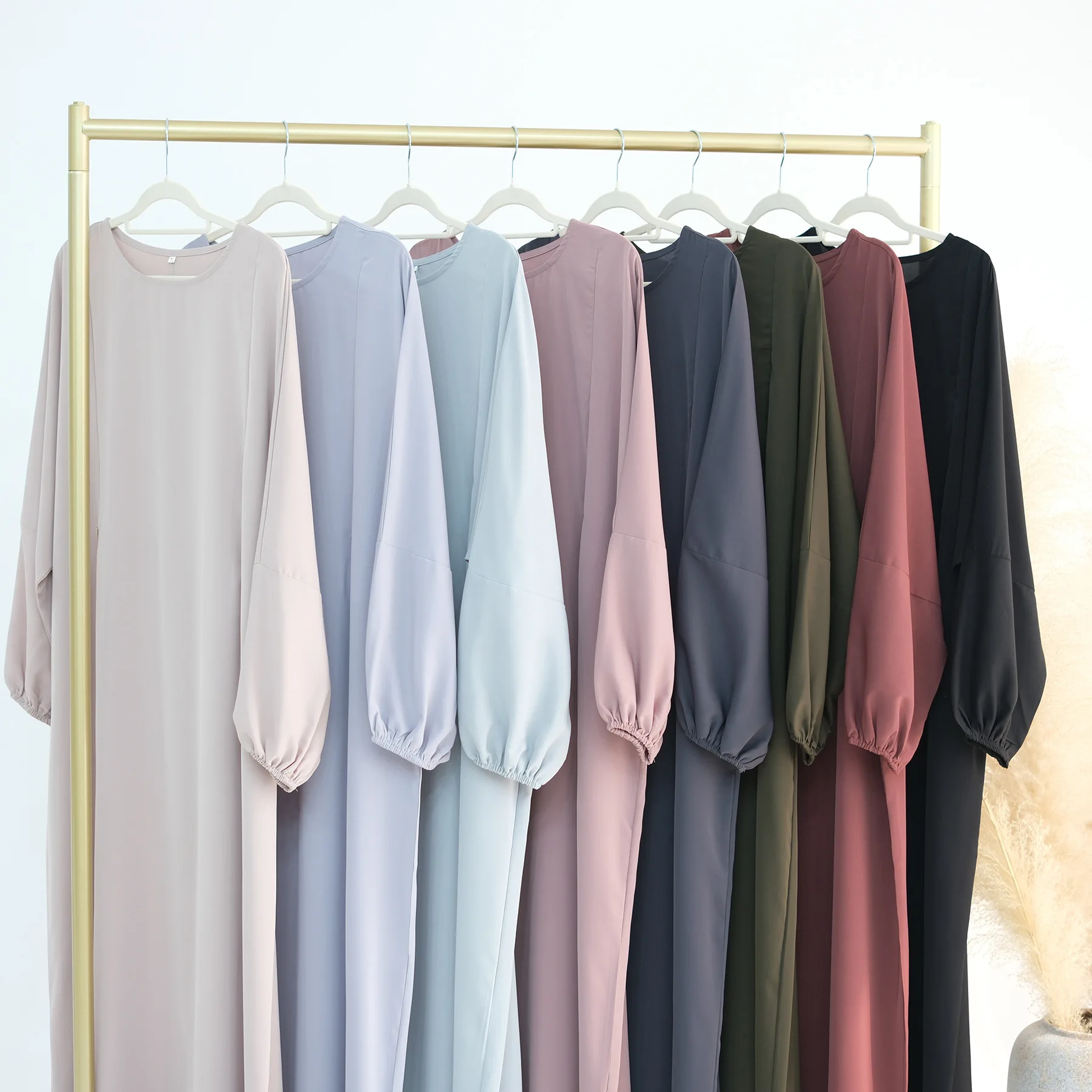 Muslim Fashion Abaya Dubai Breast Feeding Dress Islamic Abaya Turkish Arab Solid Robe Abaya Women Muslim Party Dresses Abayas