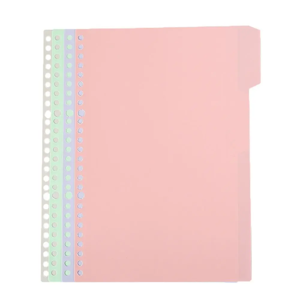 Letter Size for Notebook Folders Assorted Colors Multicolor Index Tabs Plastic Binder Index Dividers 4 Tab Binder Page Dividers
