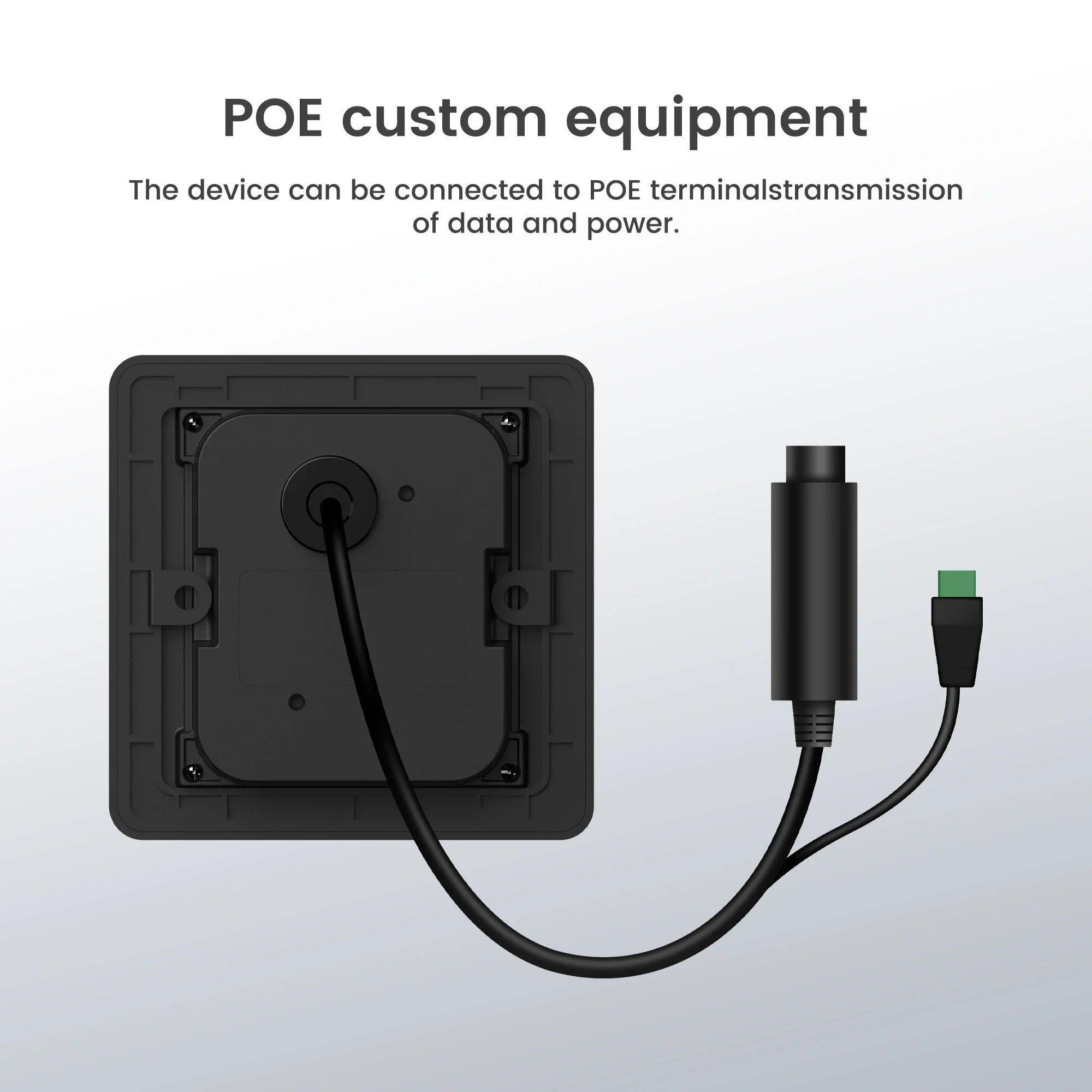 Feocey FC7735 Pembaca/Pemindai Kode QR Produk Kontrol Akses Tahan Air IP66 Ethernet RJ45 POE IP66 PI67 RFID 13.56MHZ Pembaca QR