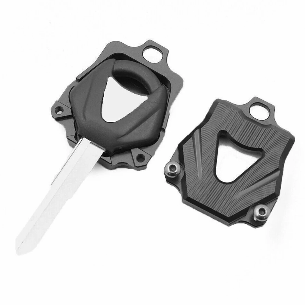 يناسب ياماها YZF R1 R7 R6 R3 ABS YZF-R1 YZF-R7 YZF-R6 YZF-R25 2001-2024 دراجة نارية مفتاح غطاء موضة CNC الألومنيوم قذيفة