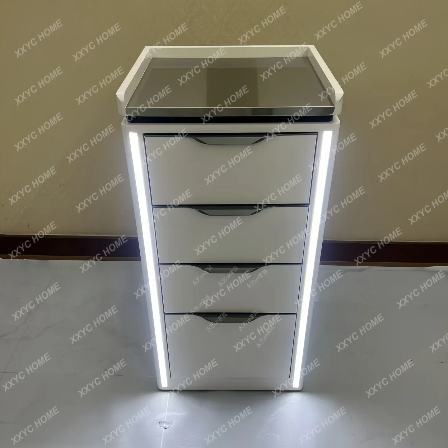 

AHair Salon Tool Cabinet Beauty Salon Multi-layer Storage Cabinet Multifunctional Hair Salon Special Hair Cutting Tool Cabinet