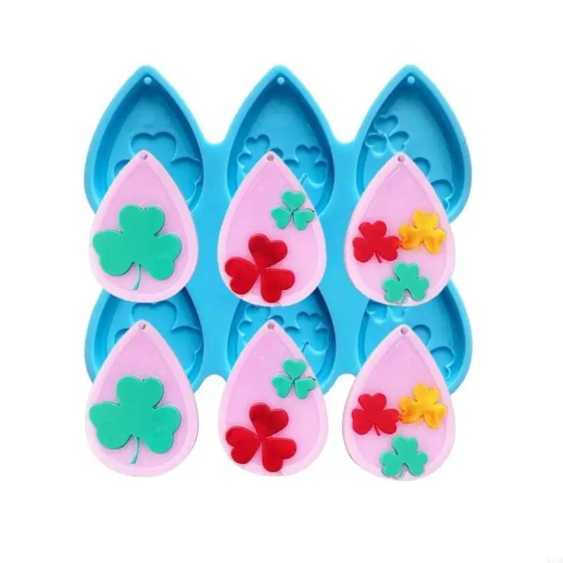 Earrings Silicone Mold Ear Drops Crystal Epoxy Resin Mould Keychain